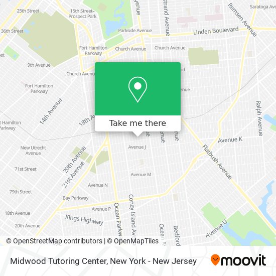 Midwood Tutoring Center map