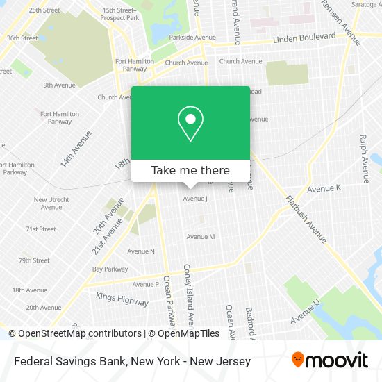 Federal Savings Bank map