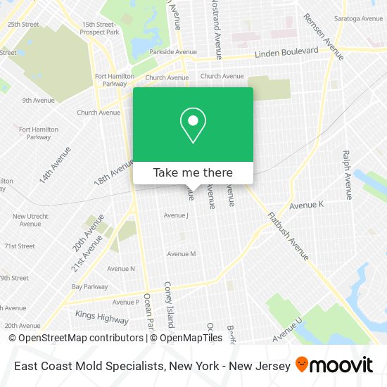 Mapa de East Coast Mold Specialists