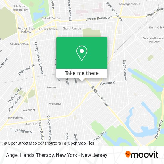 Angel Hands Therapy map