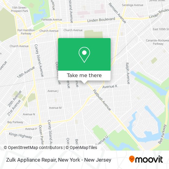 Mapa de Zulk Appliance Repair