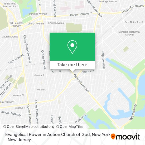 Evangelical Power in Action Church of God map