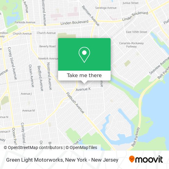 Mapa de Green Light Motorworks