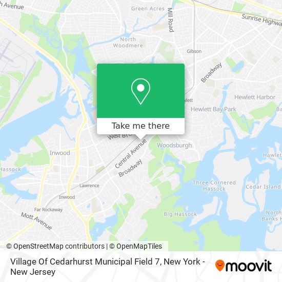 Mapa de Village Of Cedarhurst Municipal Field 7