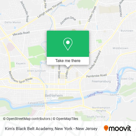 Kim's Black Belt Academy map