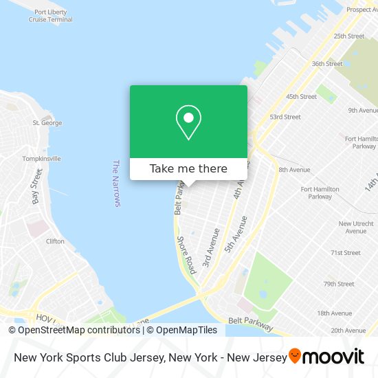 New York Sports Club Jersey map