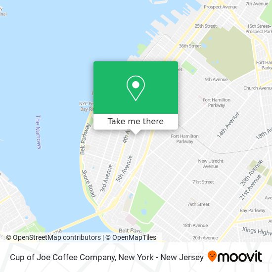 Cup of Joe Coffee Company map