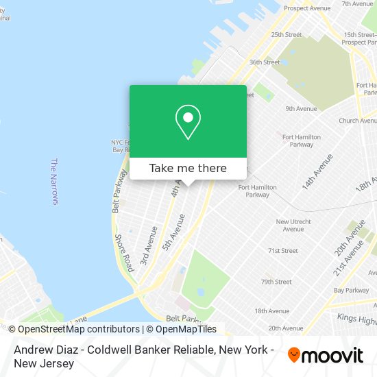 Mapa de Andrew Diaz - Coldwell Banker Reliable