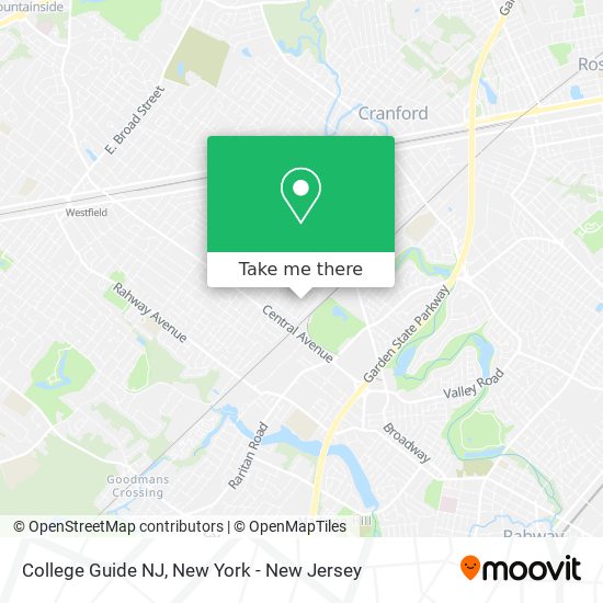 College Guide NJ map