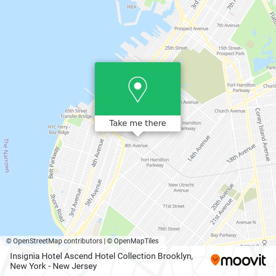 Insignia Hotel Ascend Hotel Collection Brooklyn map