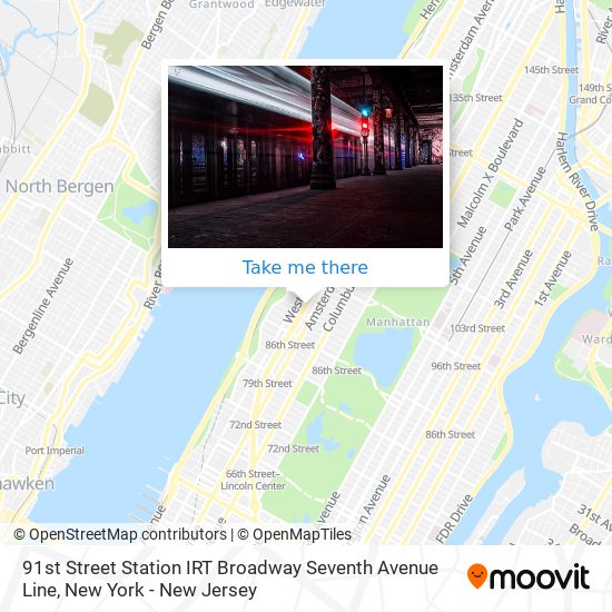 91st Street Station IRT Broadway Seventh Avenue Line map