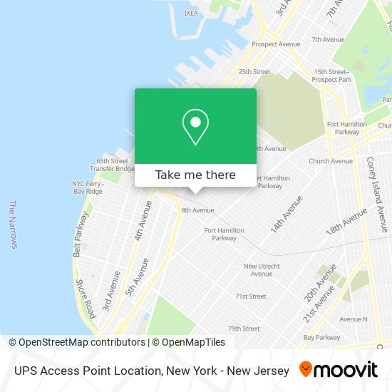 Mapa de UPS Access Point Location