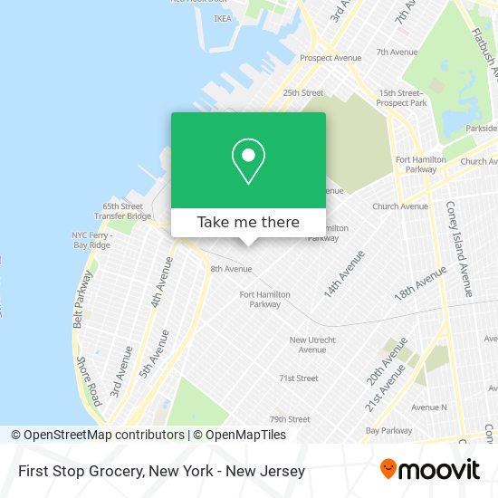 Mapa de First Stop Grocery