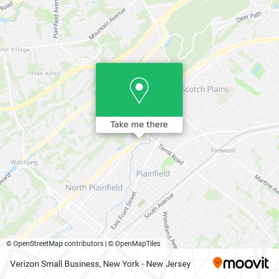 Verizon Small Business map