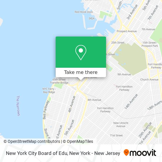 Mapa de New York City Board of Edu