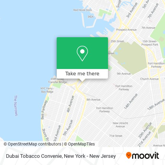 Dubai Tobacco Convenie map