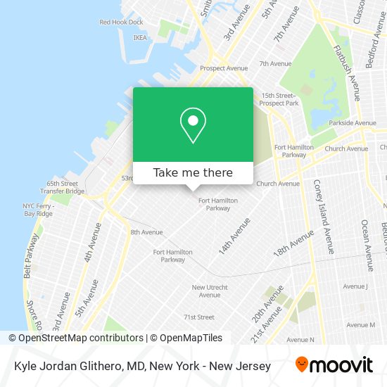 Mapa de Kyle Jordan Glithero, MD