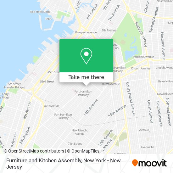 Furniture and Kitchen Assembly map