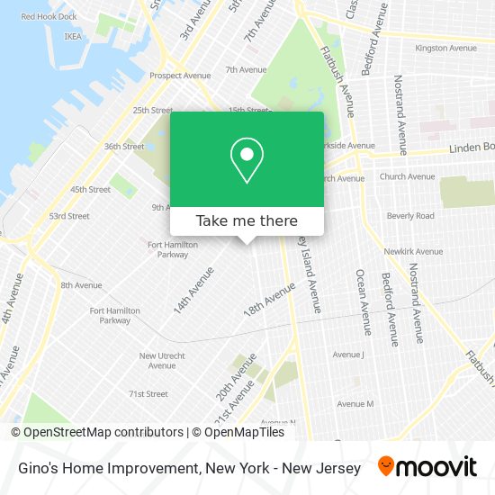 Gino's Home Improvement map