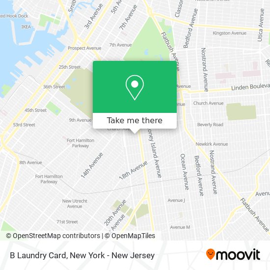 Mapa de B Laundry Card