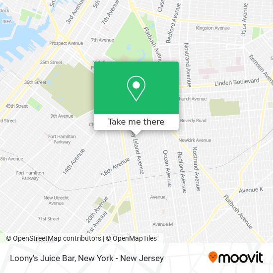 Loony's Juice Bar map