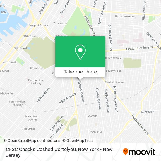 Mapa de CFSC Checks Cashed Cortelyou