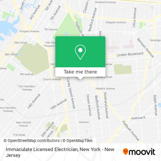 Immaculate Licensed Electrician map