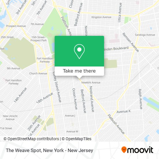 The Weave Spot map
