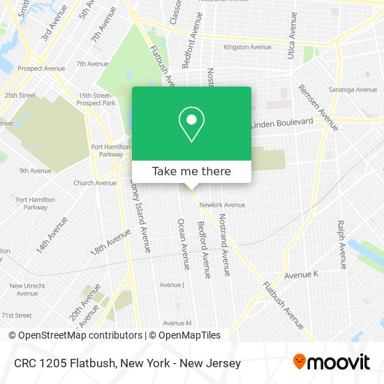 Mapa de CRC 1205 Flatbush