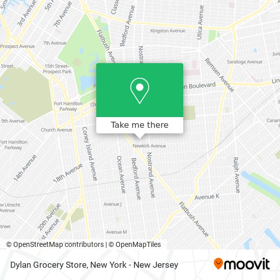 Mapa de Dylan Grocery Store