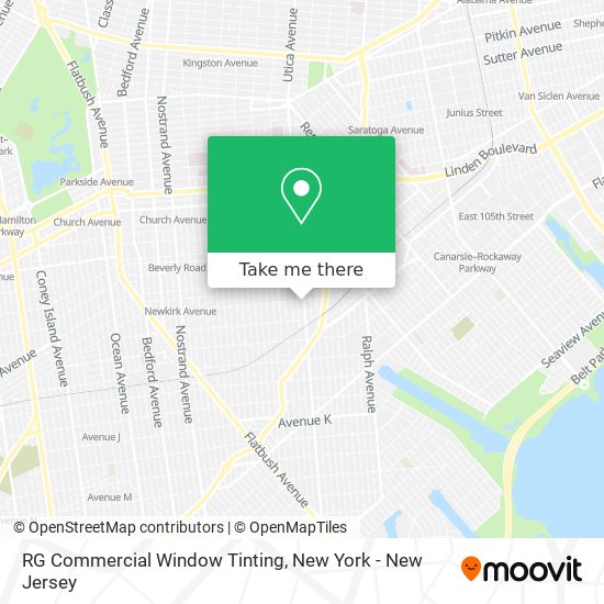 RG Commercial Window Tinting map