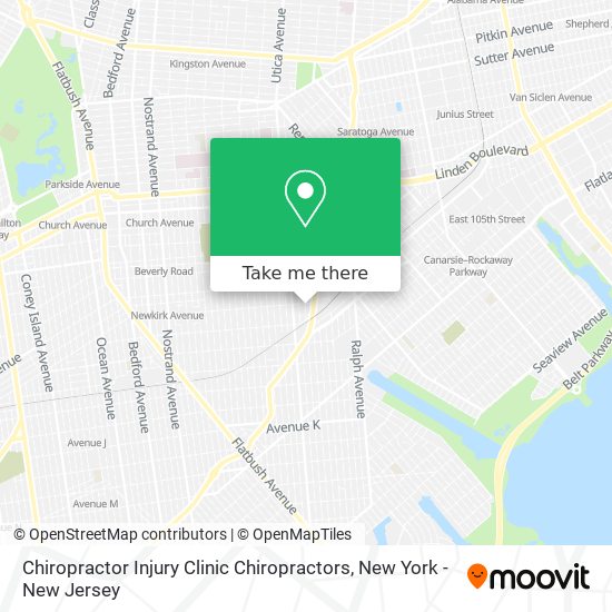 Chiropractor Injury Clinic Chiropractors map
