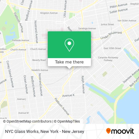 NYC Glass Works map