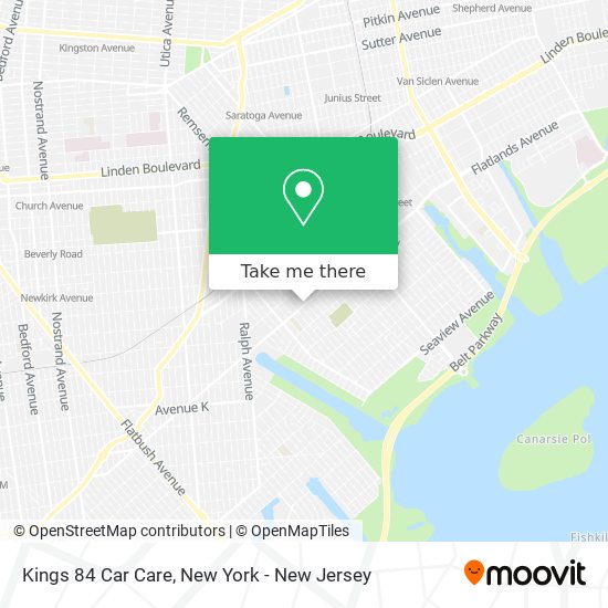 Kings 84 Car Care map