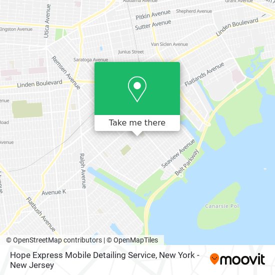 Hope Express Mobile Detailing Service map