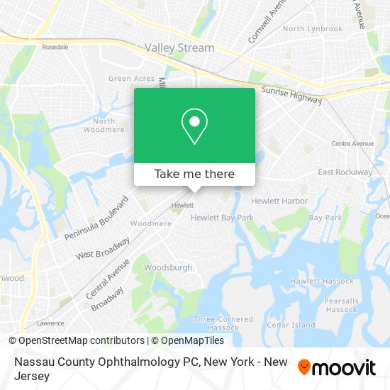 Mapa de Nassau County Ophthalmology PC