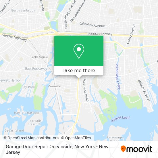 Mapa de Garage Door Repair Oceanside