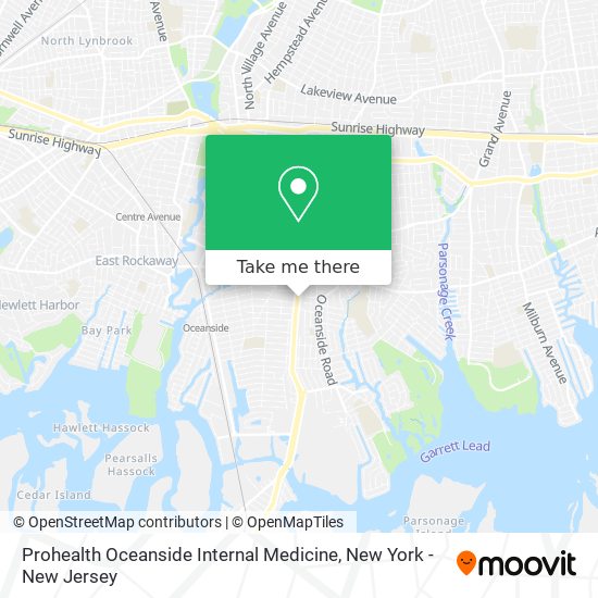 Prohealth Oceanside Internal Medicine map