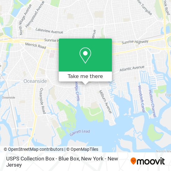 USPS Collection Box - Blue Box map