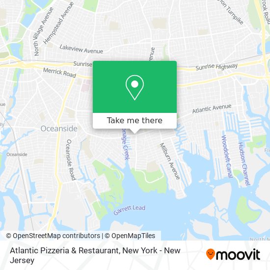 Mapa de Atlantic Pizzeria & Restaurant