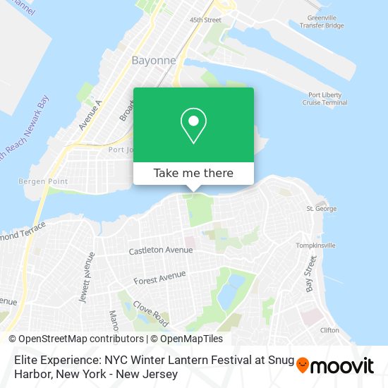Mapa de Elite Experience: NYC Winter Lantern Festival at Snug Harbor