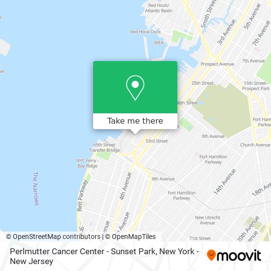 Perlmutter Cancer Center - Sunset Park map