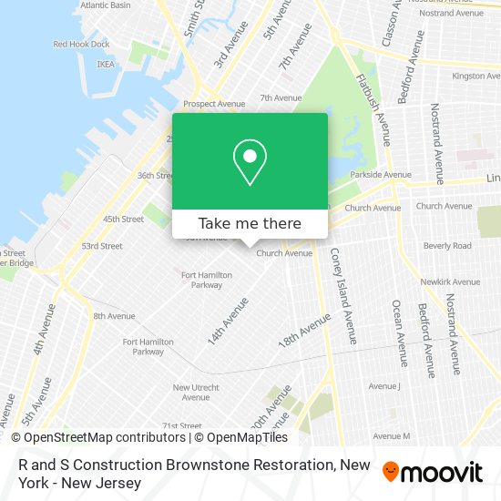 Mapa de R and S Construction Brownstone Restoration