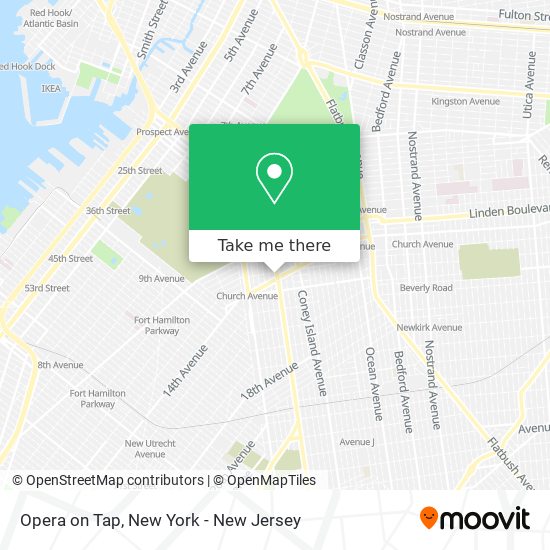 Mapa de Opera on Tap