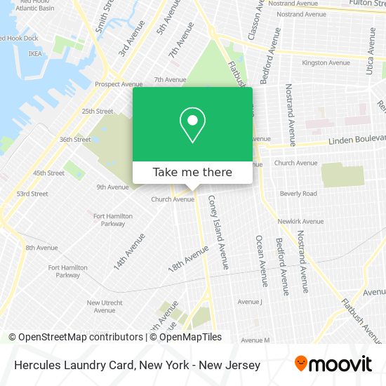 Hercules Laundry Card map