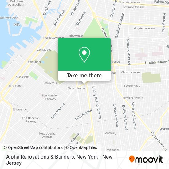 Mapa de Alpha Renovations & Builders