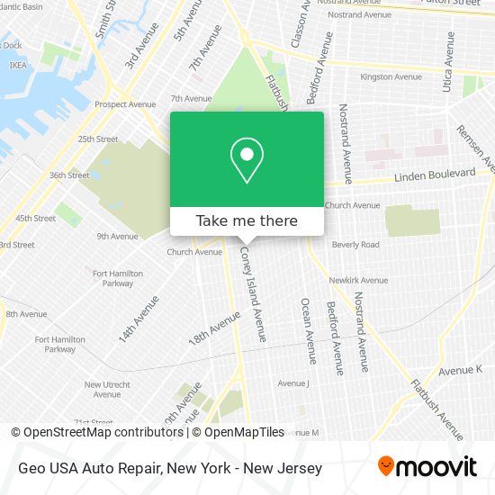 Mapa de Geo USA Auto Repair