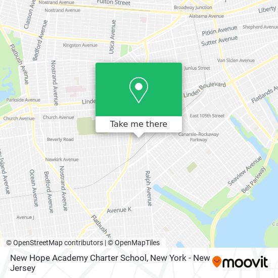 Mapa de New Hope Academy Charter School