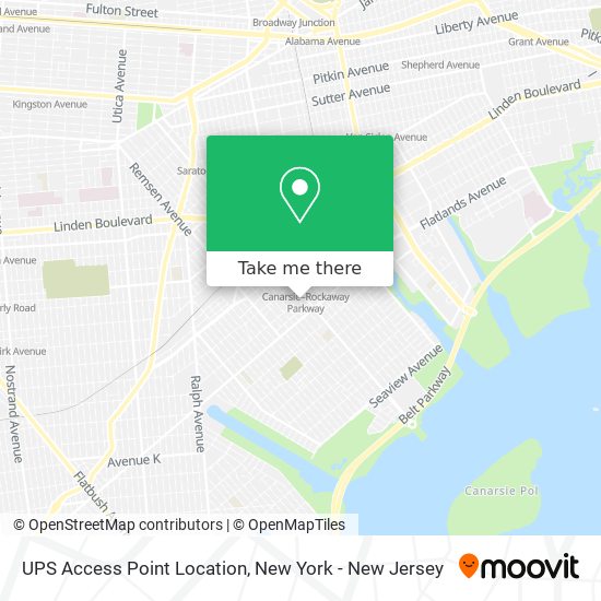 UPS Access Point Location map