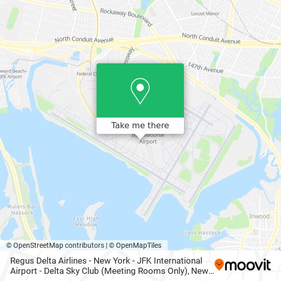 Mapa de Regus Delta Airlines - New York - JFK International Airport - Delta Sky Club (Meeting Rooms Only)